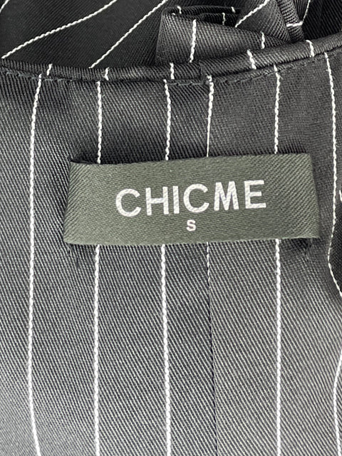 Set Chicme Rayas Pantalón+Vest Negro-Talla S