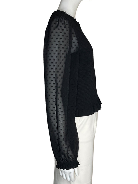 Blusa Laundry Mangas transparentes Negro - Talla M