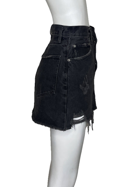 Falda Agolde Rasgado Negro - Talla S