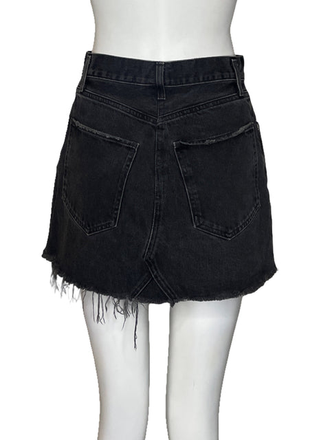Falda Agolde Rasgado Negro - Talla S