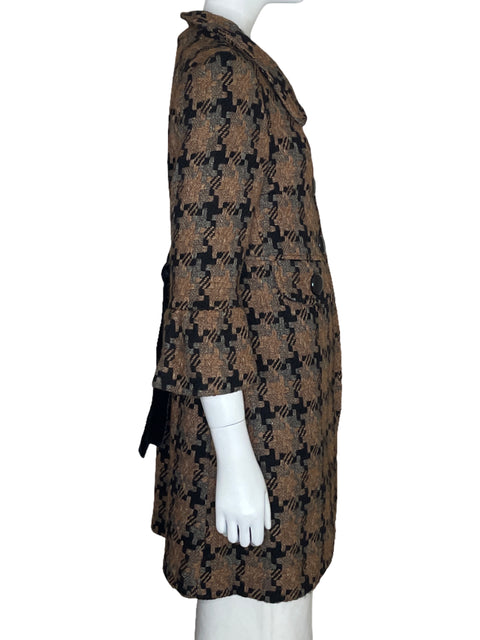 Chaqueta Daslu Tweed Largo Maron-Talla 38