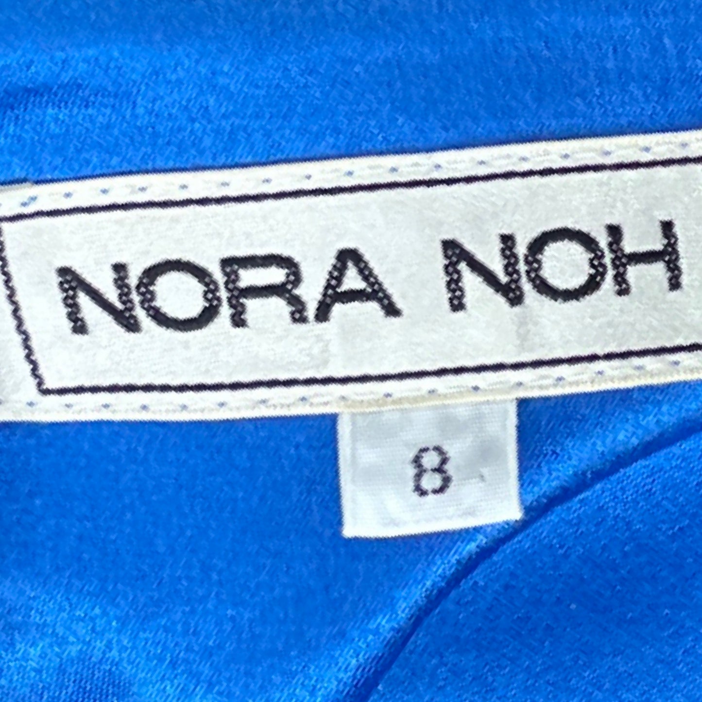 Vestido NORA NOH Tiras Flecos Azul - Talla 8