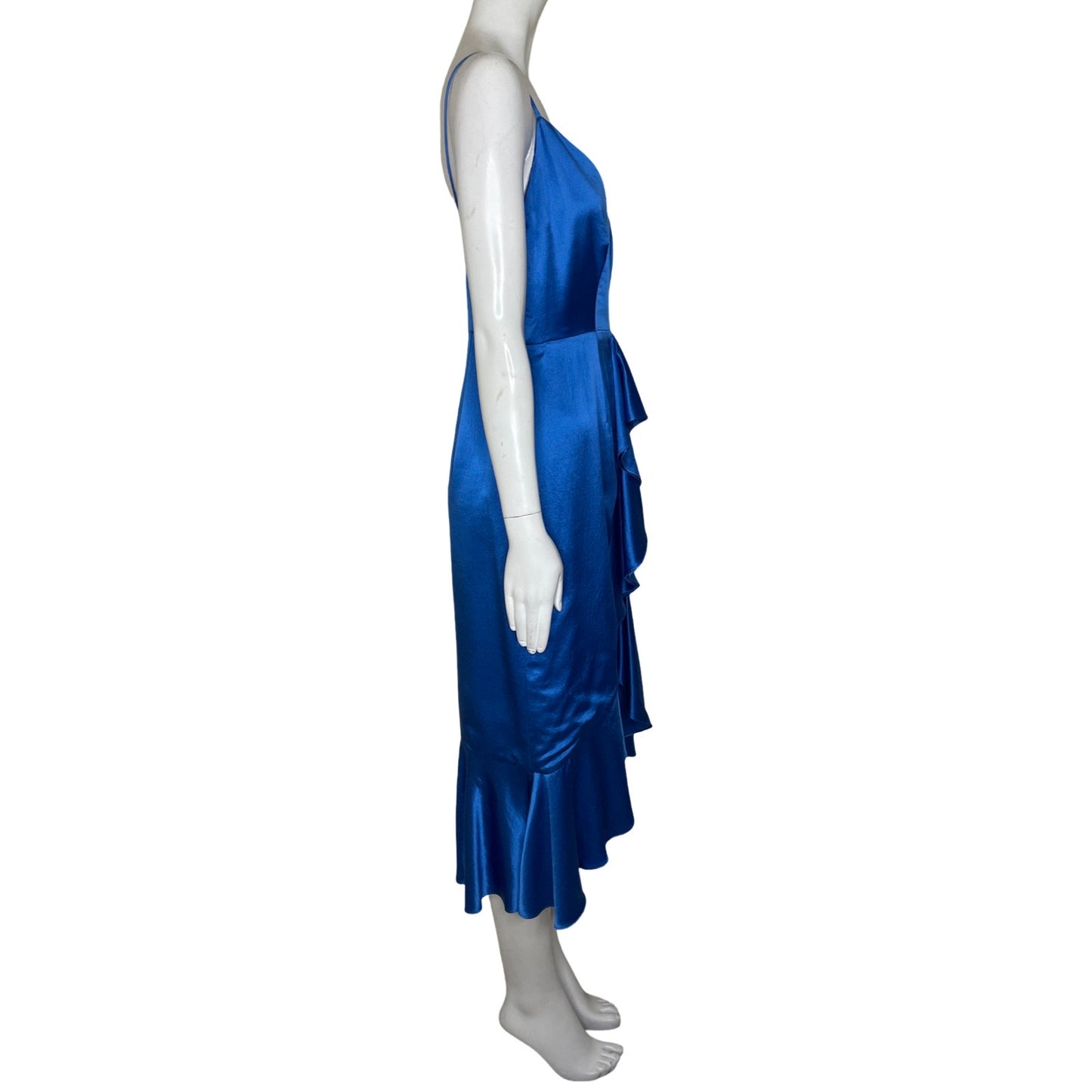 Vestido NORA NOH Tiras Flecos Azul - Talla 8