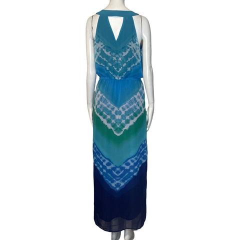 Vestido Banana Republic Estampado Azul-Talla 6