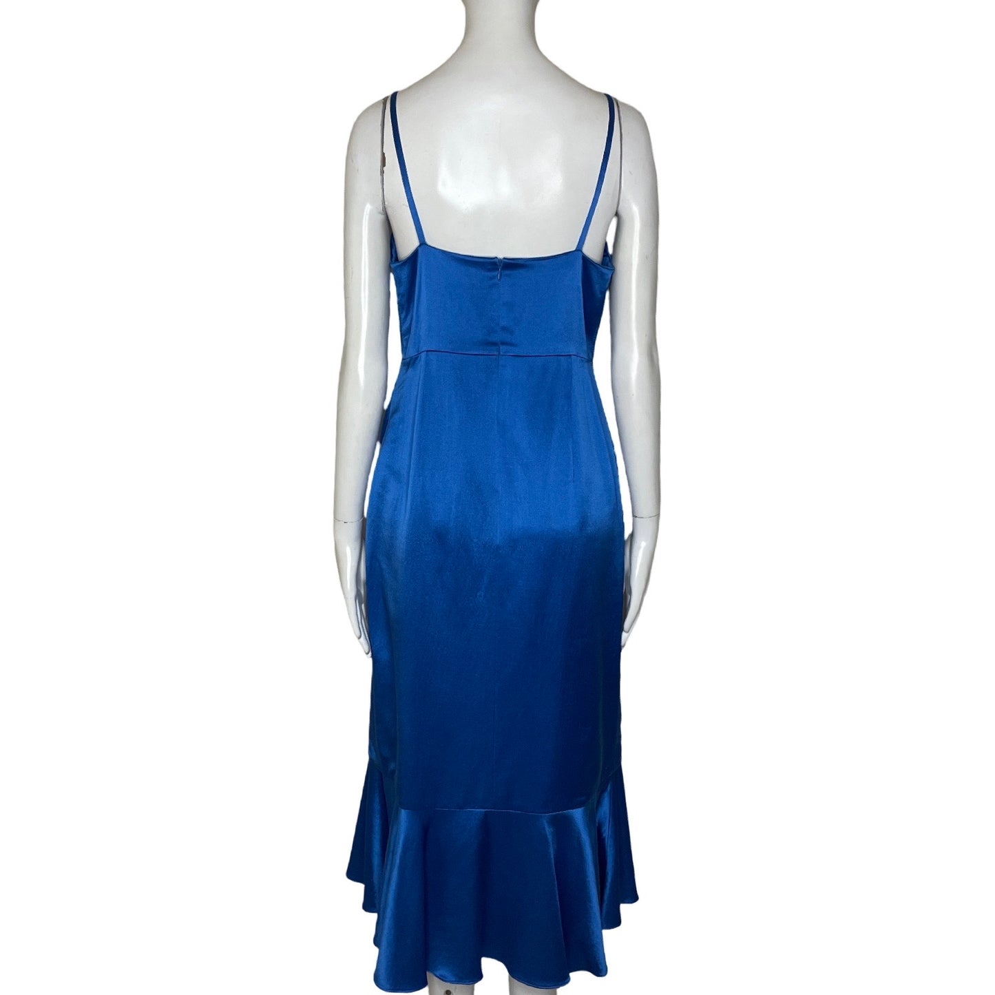 Vestido NORA NOH Tiras Flecos Azul - Talla 8