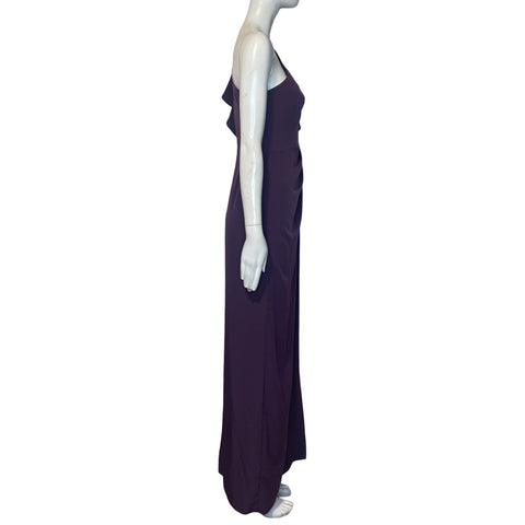 Vestido Adrianna Papell One Shoulder 
Morado-Talla 2