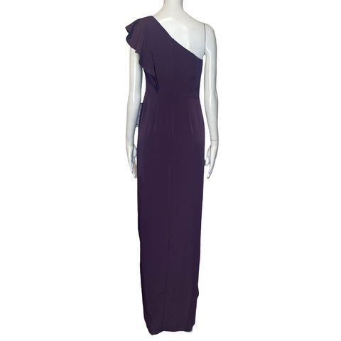 Vestido Adrianna Papell One Shoulder 
Morado-Talla 2