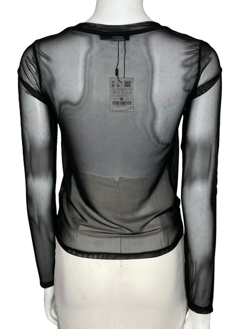 Top Tesoro TPS Mesh Manga Larga Negro-Talla M