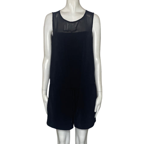 Romper Zara Sin Mangas Negro-Talla M