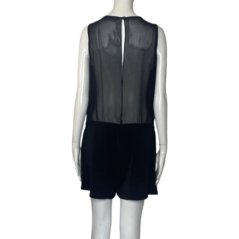 Romper Zara Sin Mangas Negro-Talla M