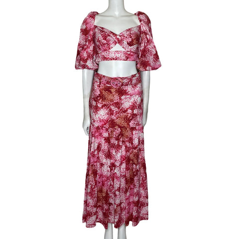 Set My Life Falda+Top Rosado-Talla P