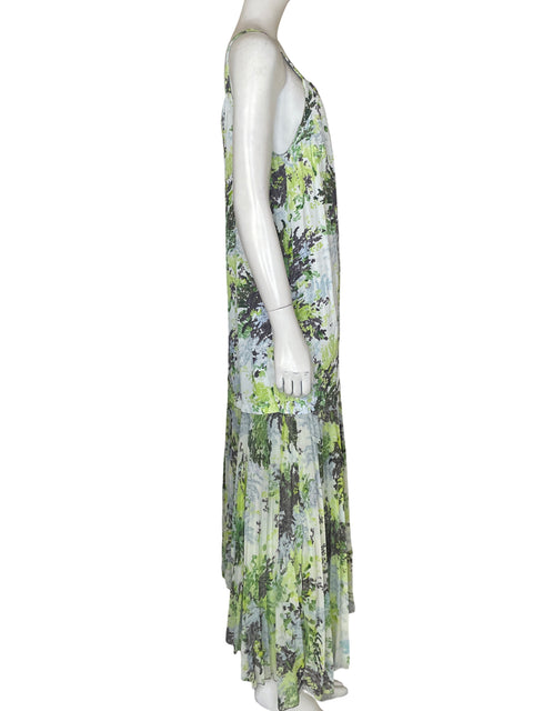 Vestido Bimba Y Lola Plisado Estampado Verde - Talla M