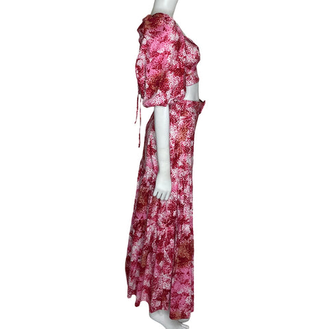 Set My Life Falda+Top Rosado-Talla P