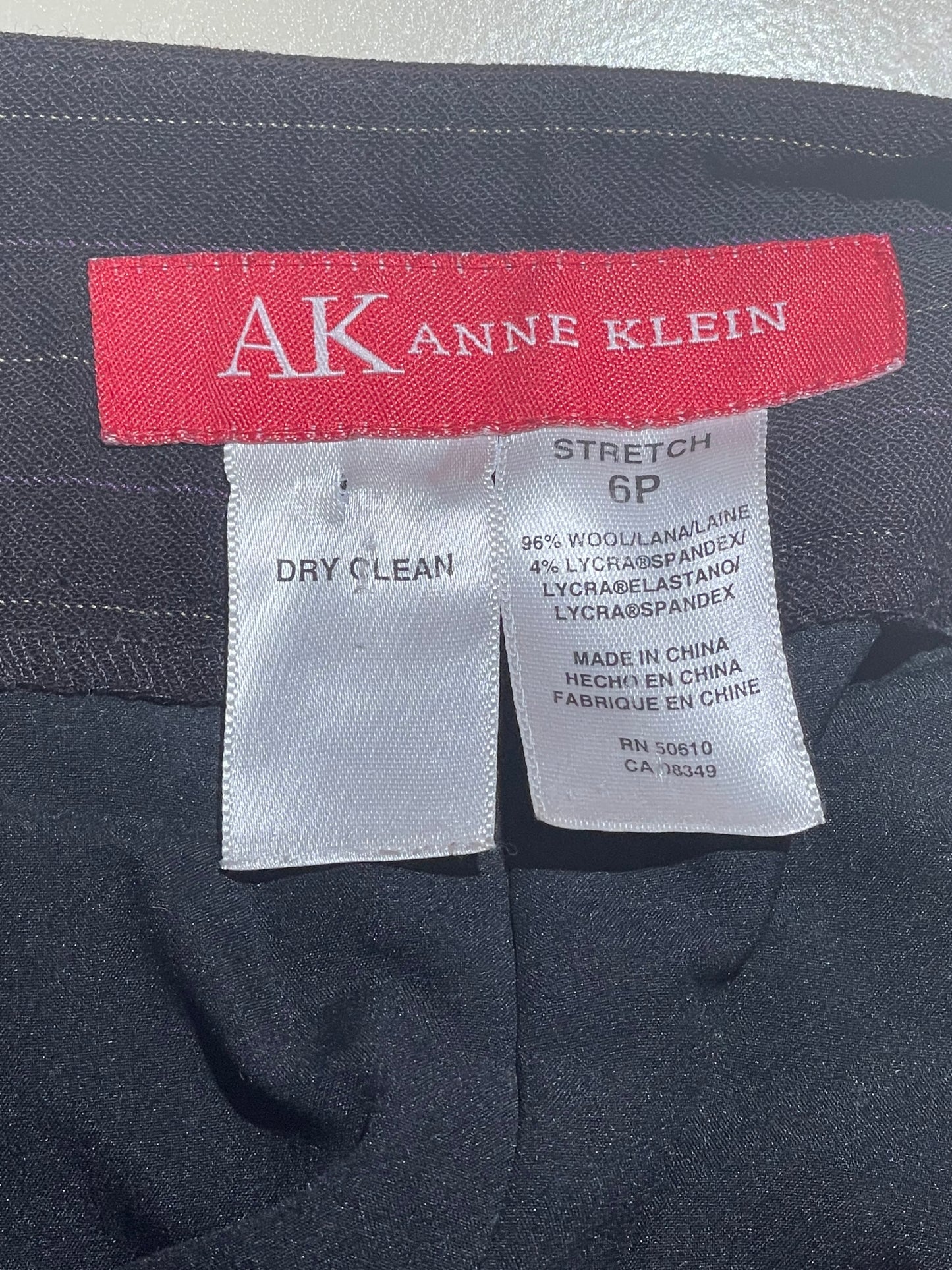 Pantalón Anne Klein Marrón Recto Talla 6