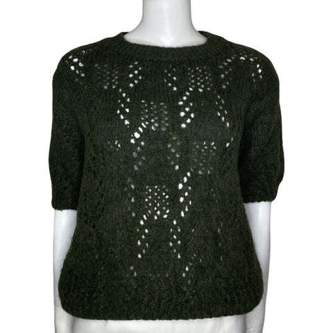Sueter Civico 1 Manga Corta Tejido Verde-Talla U