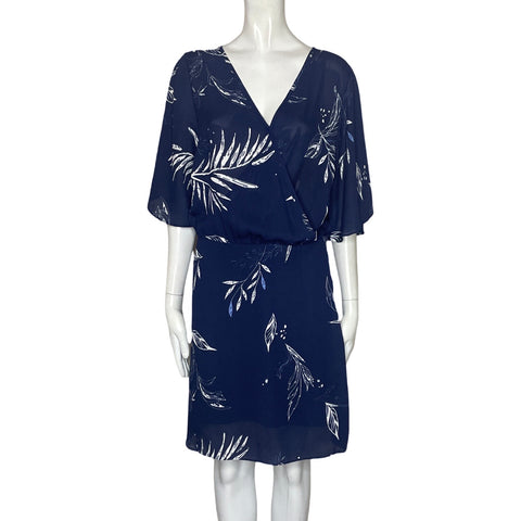 Vestido Lunelli Cuello Cruzado Azul-Talla S