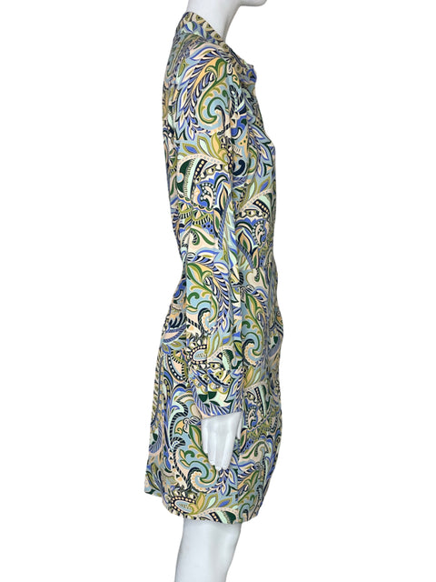 Vestido Intempo Estampado Verde-Talla M