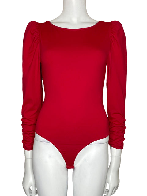 Body Studio F Manga Larga Rojo-Talla XS