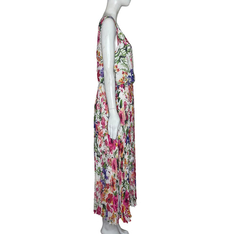 Vestido Donna Ricco Sin Mangas Flowers 
Rosado-Talla 8