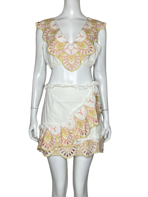 Set Lovers + Friends Top + Falda Blanco - Talla S