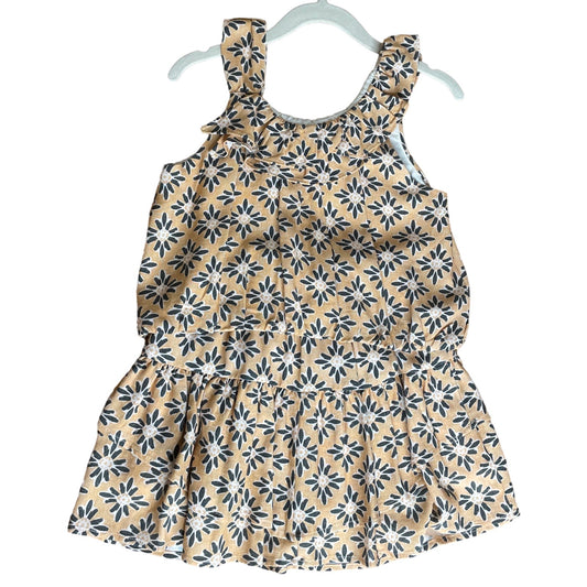 Set Zara Floral Falda Naranja-Talla 9