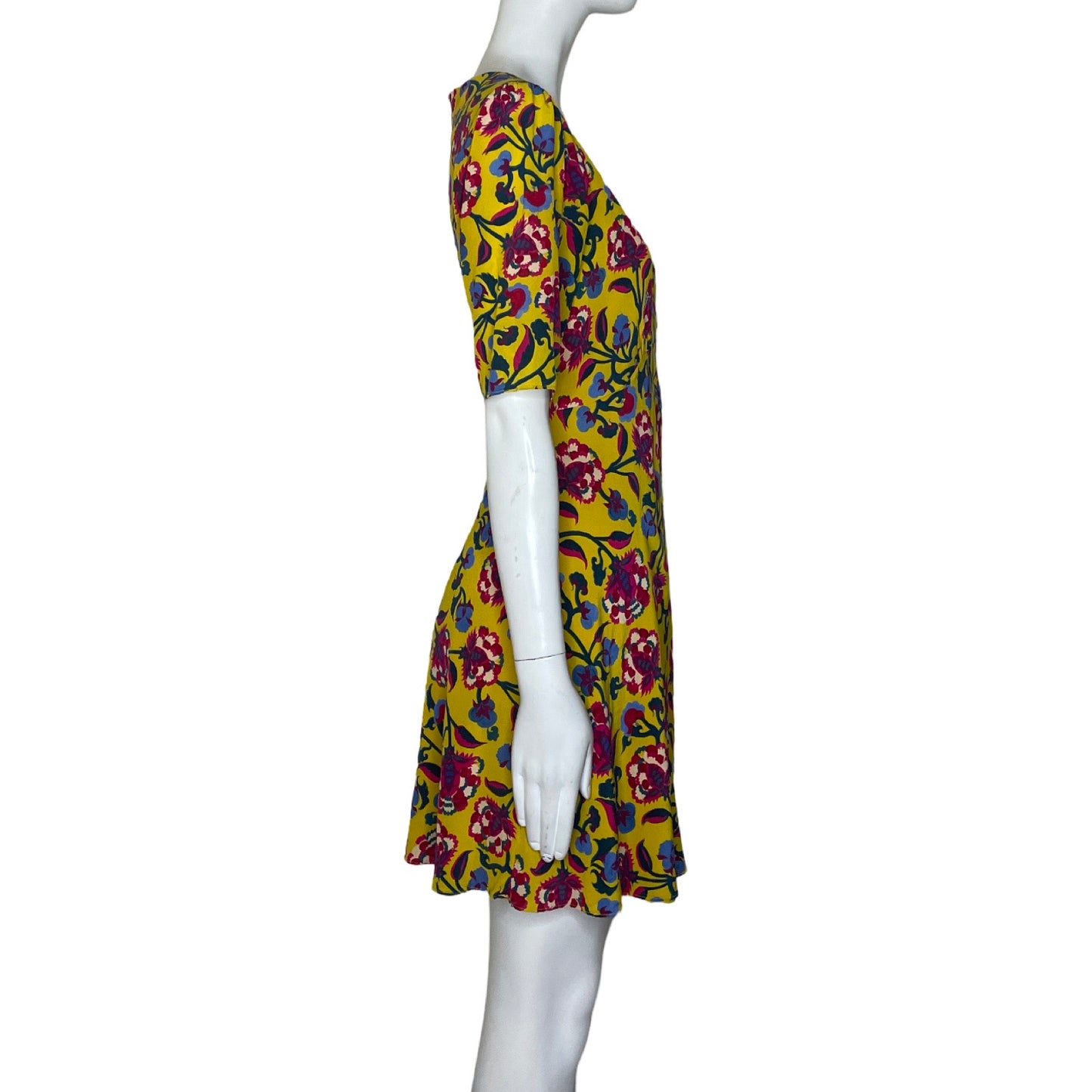 Vestido SALONI Floral Amarillo - Talla 6