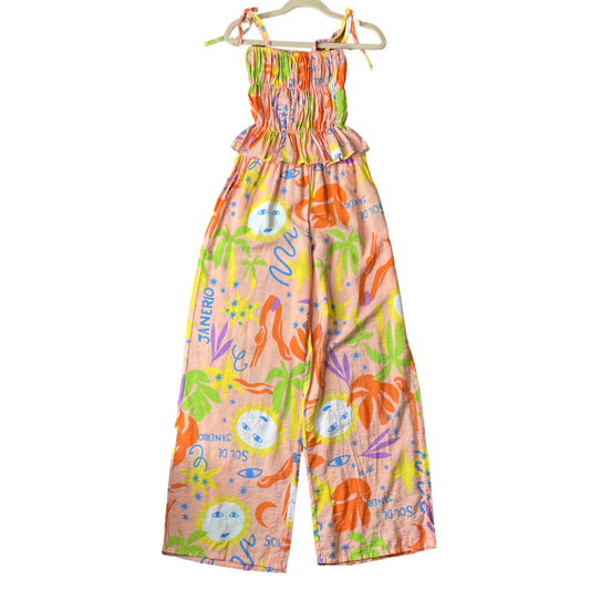Set Zocca Top Encauchado +Pantalon Naranja-Talla
 12