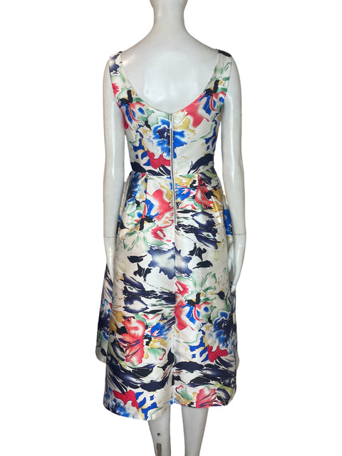 Vestido Tesoro TPS Estampado Campana Blanco-Talla S