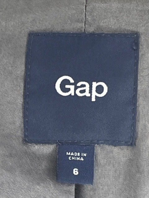 Blazer Gap Bolsillos Dos Botones Gris-Talla 6
