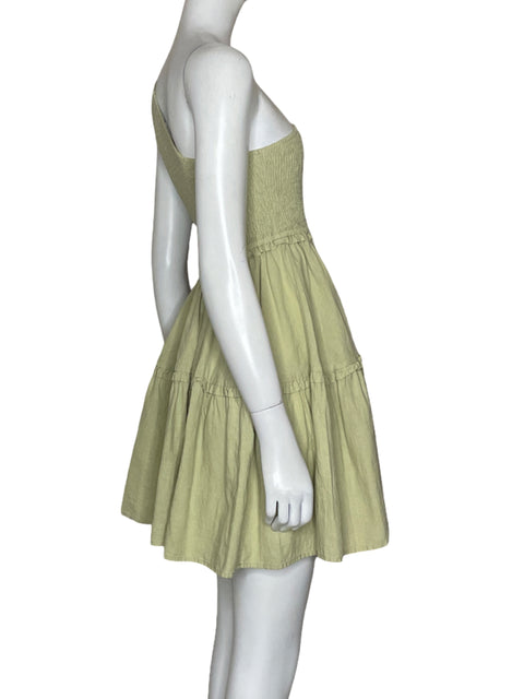 Vestido Girl And The Sun One Shoulder Verde - Talla M