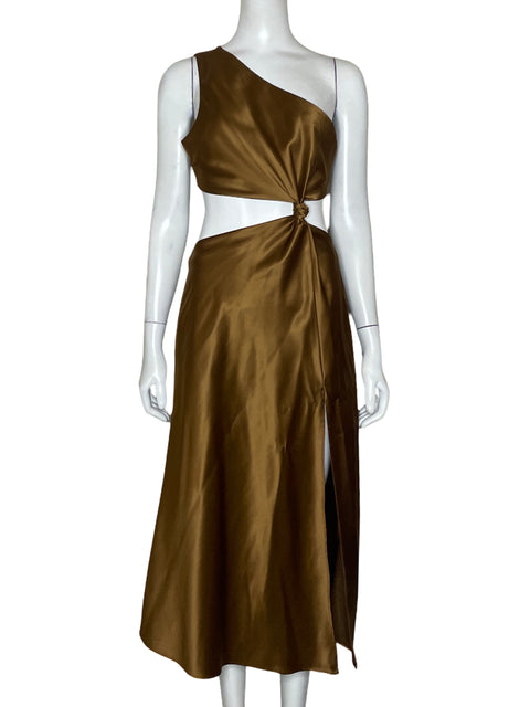 Vestido LPA CutOut Marrón - Talla XS