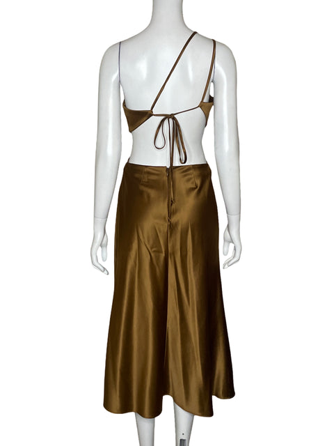 Vestido LPA CutOut Marrón - Talla XS