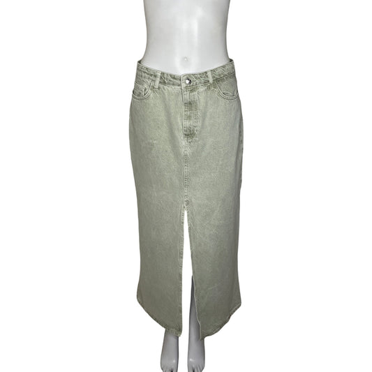 Falda ZARA Denim Verde - Talla L