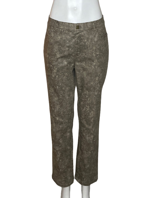 Pantalón Lafayette 148 Animal Print Marrón-Talla 8