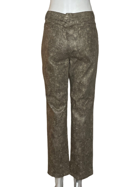 Pantalón Lafayette 148 Animal Print Marrón-Talla 8