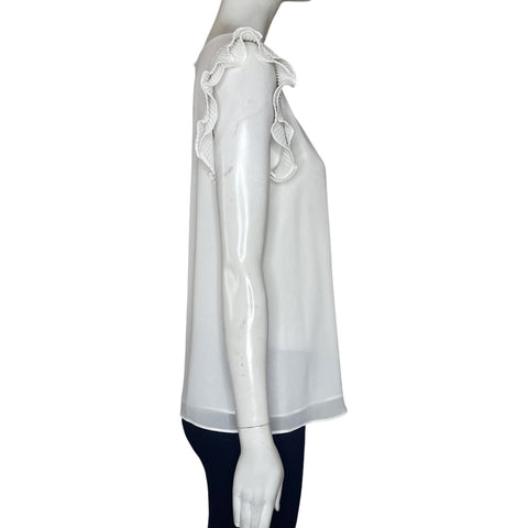 Blusa Naked Zebra Hombrso Vuelos Blanco-Talla M