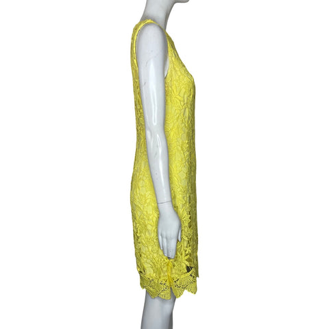 Vestido Ralph Lauren Encaje Amarillo-Talla 6