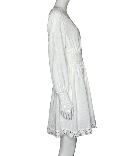 Vestido Sason Encaje Blenco-Talla M