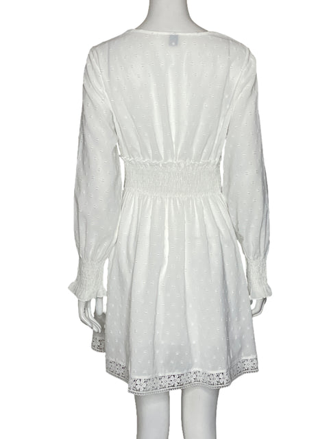 Vestido Sason Encaje Blenco-Talla M