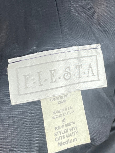 Vestido Fiesta Pedreria Maxi Negro-Talla M