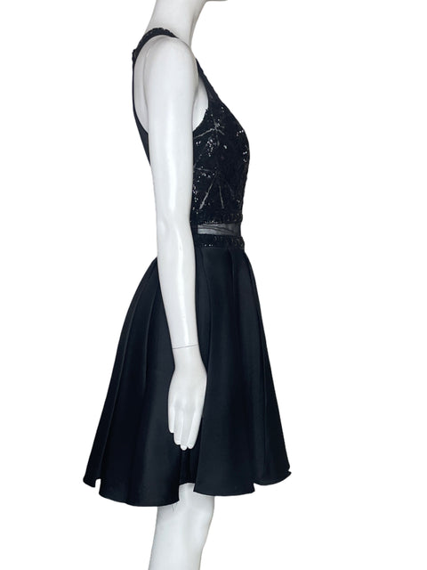 Vestido Bicici & Coty Pedreria Mini Negro-Talla XS