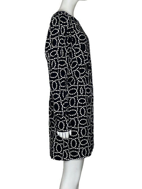 Vestido H&M Estampado Negro-Talla L