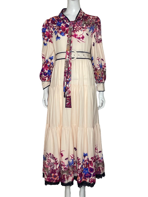 Vestido Amore Mio Floral Rosado-Talla M