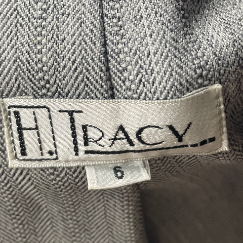 Blazer H. Tracy Ceñido Gris-Talla 6