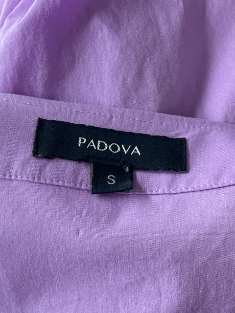 Vestido Padova Crossbody Mangas Puff Morado-Talla S