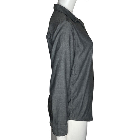 Camisa Calvin Klein Manga Larga Gris-Talla L