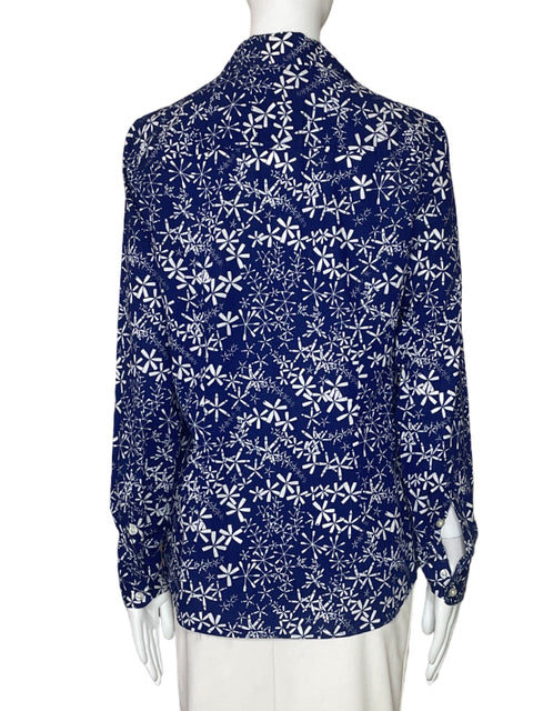 Camisa Vineyard Vines Flores Botones Azul-Talla 8