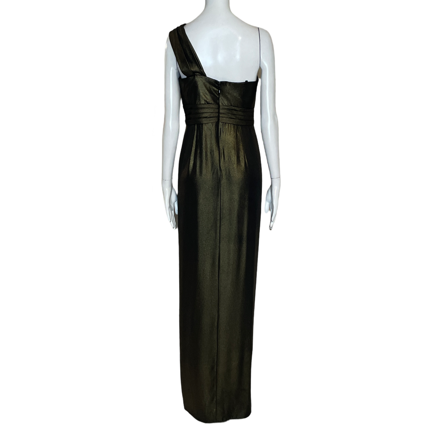 Vestido BCBGmaxazria Metalizado Dorado-Talla 6