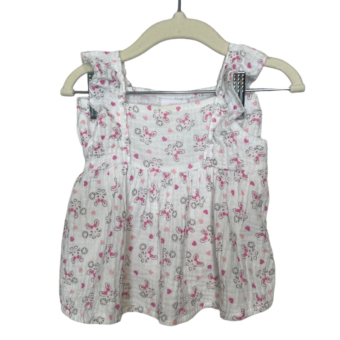 Set BABY ON BOARD Blusa y Panty Conejos Blanco - Talla 6M