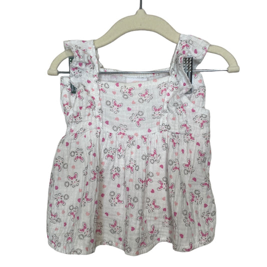 Set BABY ON BOARD Blusa y Panty Conejos Blanco - Talla 6M